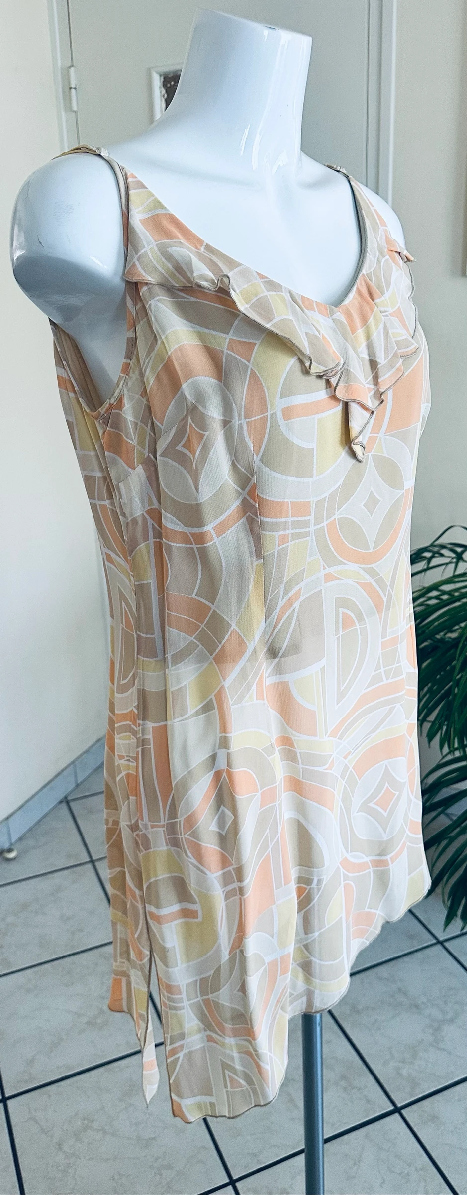 Blusa Assimétrica Estampada Maison 1.2.3 T42 – Perfeito Estado – Forrada – photo 9